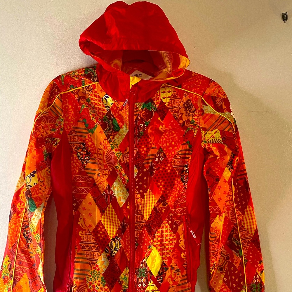 Unisex Windbreaker Olympics Torch Relay Sochi 2014